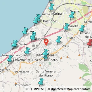 Mappa Via Leonardo da Vinci, 98051 Barcellona pozzo di Gotto ME, Italia (2.8825)