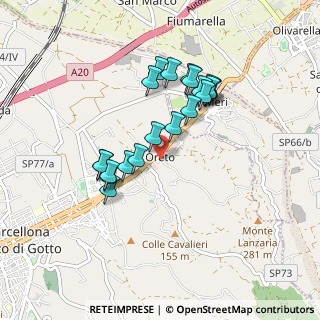 Mappa Via Carrara, 98051 Barcellona Pozzo di Gotto ME, Italia (0.87)