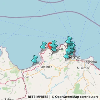 Mappa Via dei Limoni, 90044 Carini PA, Italia (11.55462)