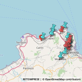 Mappa Km 283, 90044 Carini PA, Italia (10.806)