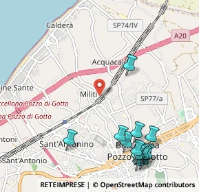 Mappa Viale Milite Ignoto, 98051 Barcellona Pozzo di Gotto ME, Italia (1.52308)