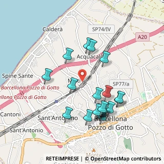 Mappa Viale Milite Ignoto, 98051 Barcellona Pozzo di Gotto ME, Italia (1.063)