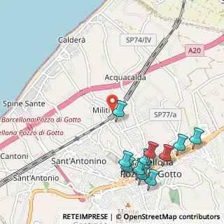 Mappa Viale Milite Ignoto, 98051 Barcellona Pozzo di Gotto ME, Italia (1.46545)