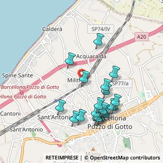 Mappa Viale Milite Ignoto, 98051 Barcellona Pozzo di Gotto ME, Italia (1.114)