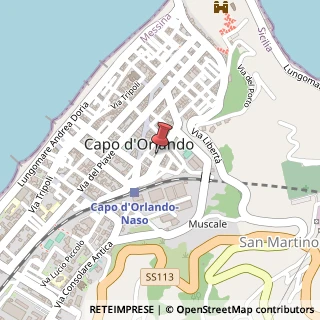 Mappa Via Alessandro Volta, 82, 98071 Capo d'Orlando, Messina (Sicilia)