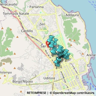 Mappa Via Principe di Pantelleria, 90146 Palermo PA, Italia (1.368)