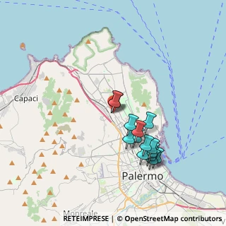 Mappa Via Principe di Pantelleria, 90146 Palermo PA, Italia (3.77143)