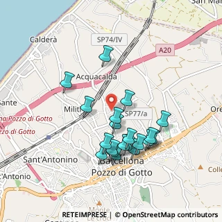 Mappa Via Ettore Maiorana, 98051 Barcellona Pozzo di Gotto ME, Italia (0.9635)