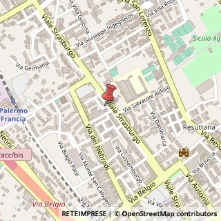 Mappa Viale Strasburgo, 280, 90146 Palermo, Palermo (Sicilia)