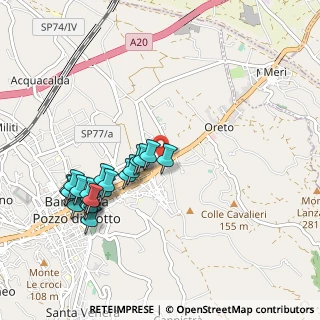 Mappa Via Luigi Pirandello, 98051 Barcellona Pozzo di Gotto ME, Italia (1.1155)