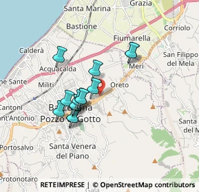 Mappa Via Luigi Pirandello, 98051 Barcellona Pozzo di Gotto ME, Italia (1.525)