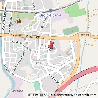 Mappa Via Alcide de Gasperi, 37, 98061 Brolo, Messina (Sicilia)