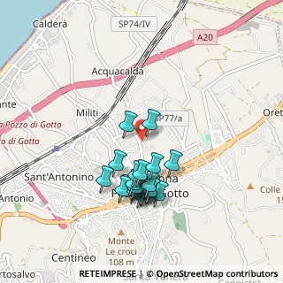 Mappa Via S. Andrea, 98051 Barcellona Pozzo di Gotto ME, Italia (0.911)