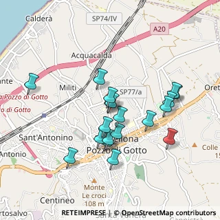 Mappa Via S. Andrea, 98051 Barcellona Pozzo di Gotto ME, Italia (0.92895)