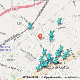 Mappa Via Modaffari snc, 98051 Barcellona pozzo di Gotto ME, Italia (0.729)