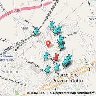 Mappa Via Maria Giovanna Stella Modaffari, 98051 Barcellona pozzo di Gotto ME, Italia (0.4735)