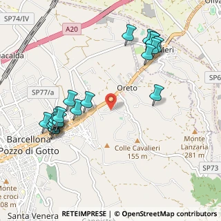 Mappa Via Tukor, 98051 Barcellona Pozzo di Gotto ME, Italia (1.288)