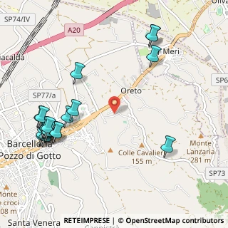 Mappa Via Tukor, 98051 Barcellona Pozzo di Gotto ME, Italia (1.483)