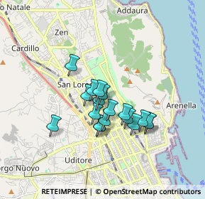 Mappa Piazza Salerno, 90146 Palermo PA, Italia (1.41611)
