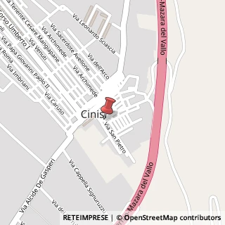 Mappa Via San Pietro, 3, 90045 Cinisi, Palermo (Sicilia)