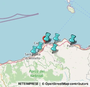 Mappa Via Tripoli Tronco II, 98071 Capo D'orlando ME, Italia (10.07636)