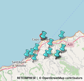 Mappa Via Tripoli Tronco II, 98071 Capo D'orlando ME, Italia (7.34133)