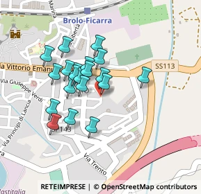 Mappa Via Cristoforo Colombo, 98061 Brolo ME, Italia (0.1955)