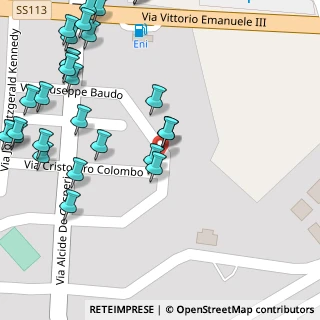 Mappa Via Cristoforo Colombo, 98061 Brolo ME, Italia (0.08214)