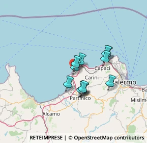 Mappa Largo Scalo, 90049 Terrasini PA, Italia (10.70583)