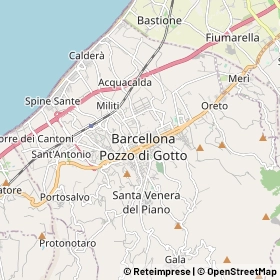 Mappa Barcellona Pozzo di Gotto