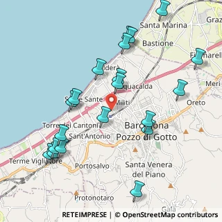 Mappa Via Battifoglia, 98051 Barcellona Pozzo di Gotto ME, Italia (2.5455)