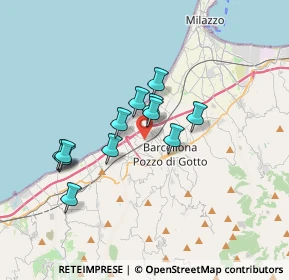 Mappa Via Battifoglia, 98051 Barcellona Pozzo di Gotto ME, Italia (3.13917)