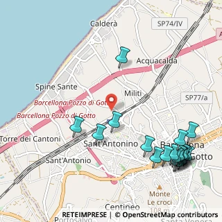 Mappa Via Battifoglia, 98051 Barcellona Pozzo di Gotto ME, Italia (1.5995)
