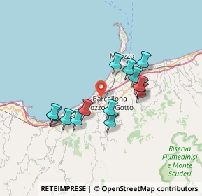 Mappa Via Battifoglia, 98051 Barcellona Pozzo di Gotto ME, Italia (6.64)