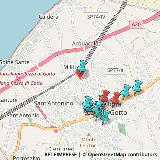 Mappa Via del Mare, 98051 Barcellona Pozzo di Gotto ME, Italia (1.17)