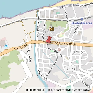 Mappa Via Strauss, 7, 98061 Brolo, Messina (Sicilia)
