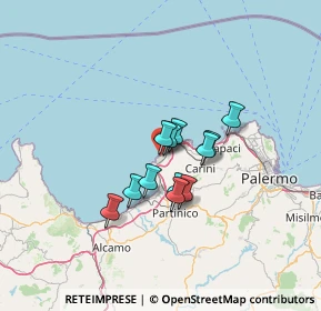 Mappa Via Papa Giovanni XXIII, 90049 Terrasini PA, Italia (9.7375)