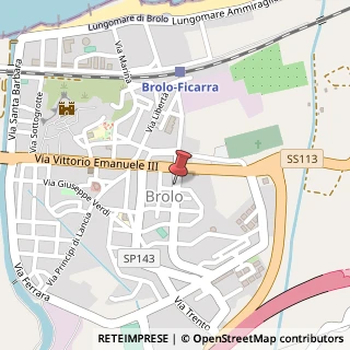 Mappa Via Alcide de Gasperi, 54, 98061 Brolo, Messina (Sicilia)