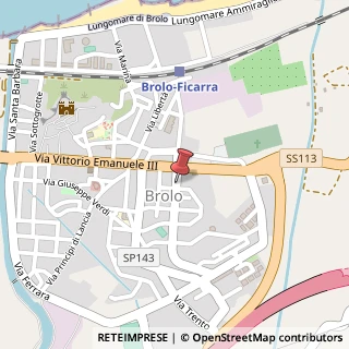 Mappa Via Alcide de Gasperi, 9, 98061 Brolo, Messina (Sicilia)