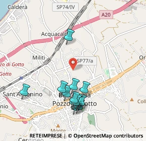 Mappa Via Don Tullio Rizzo, 98051 Barcellona Pozzo di Gotto ME, Italia (1.11077)