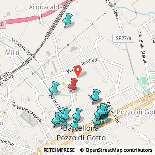 Mappa Via Don Tullio Rizzo, 98051 Barcellona Pozzo di Gotto ME, Italia (0.7215)
