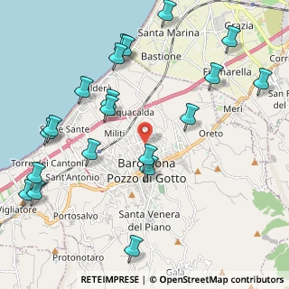 Mappa Via Sacerdote Tullio Rizzo, 98051 Barcellona Pozzo di Gotto ME, Italia (2.8925)