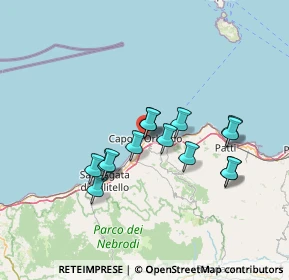 Mappa Via Elio Vittorini, 98071 Capo d'Orlando ME, Italia (13.04071)