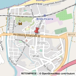Mappa Via Libertà, 2, 98061 Brolo, Messina (Sicilia)