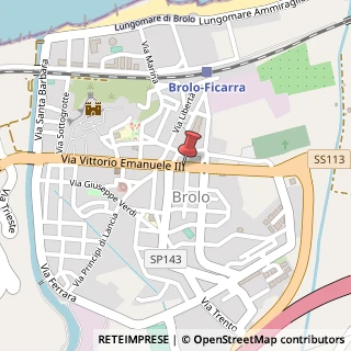 Mappa 148 Via Vittorio Emanuele Iii, Brolo, Me 98061, 98061 Brolo ME, Italia, 98061 Brolo, Messina (Sicilia)