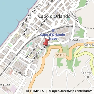 Mappa Via Consolare Antica, 49, 98071 Capo d'Orlando, Messina (Sicilia)