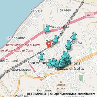Mappa Viale Sicilia, 98051 Barcellona Pozzo di Gotto ME, Italia (1.0345)