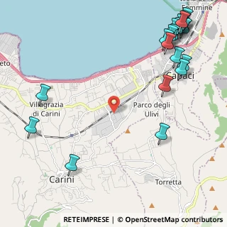 Mappa Via Matteo Picone, 90044 Carini PA, Italia (3.6025)