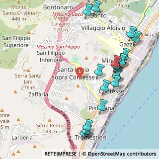 Mappa Strada Comunale Santa Lucia, 98126 Messina ME, Italia (1.3785)