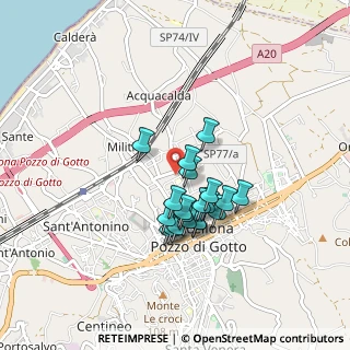 Mappa Via Modaffari n, 98051 Barcellona pozzo di Gotto ME, Italia (0.7465)
